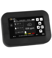 PCE-AQD 50: Indoor Air Quality CO2/ Humidity/ Temperature/ Barometric Pressure Datalogger with sound alarm